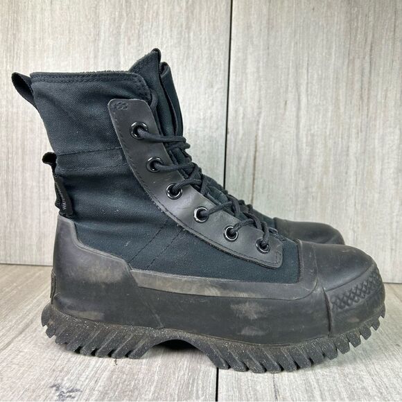 Converse Chuck 70 De Luxe Heel XXHi Lugged Black Combat Boot Womens Size 5.5 - Picture 3 of 8